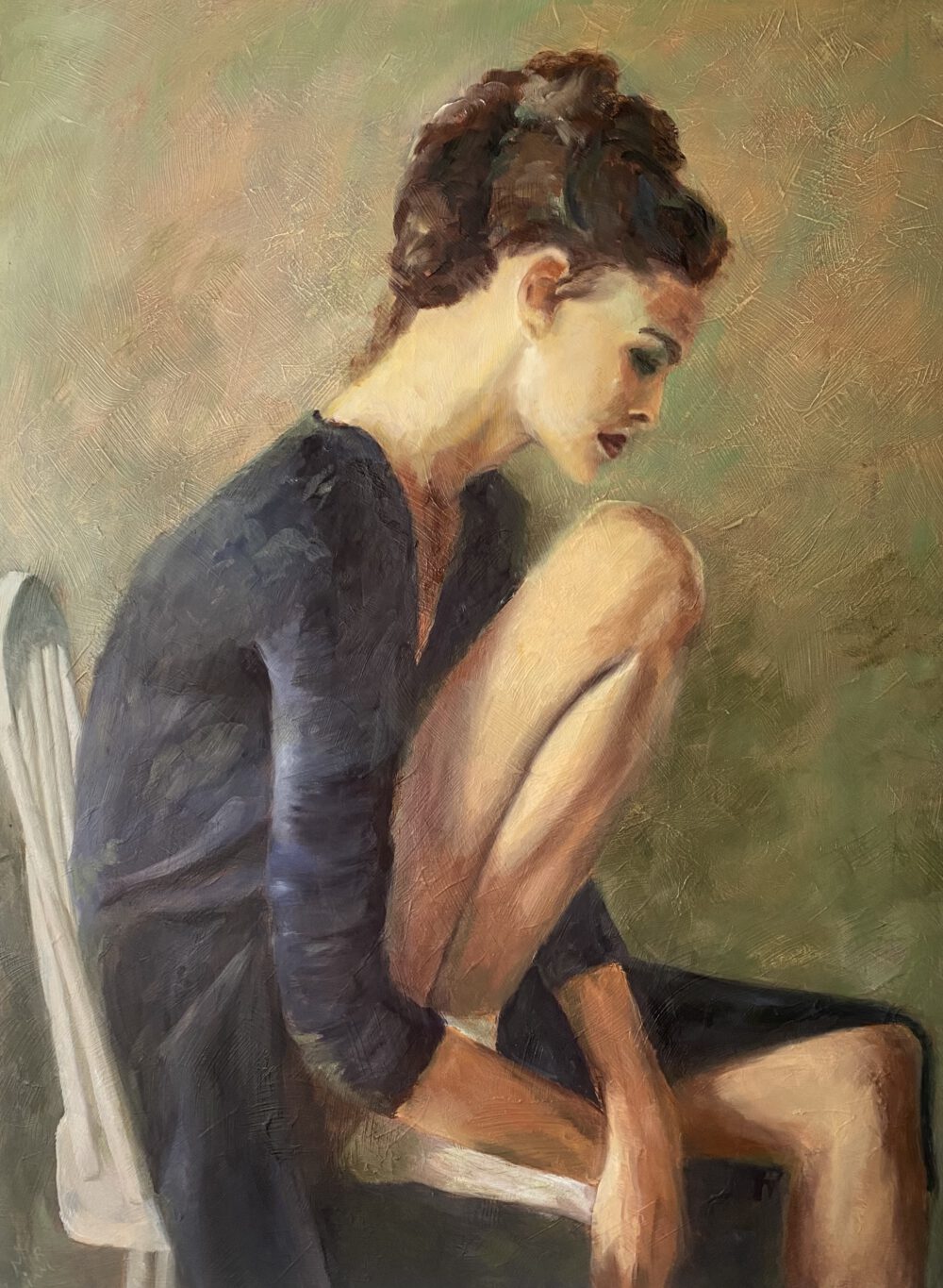melancholie, dame, vrouw